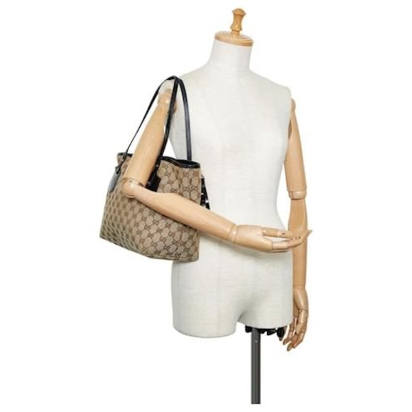 Gucci Beige and Black Shoulder Bag - Picture 3 of 11